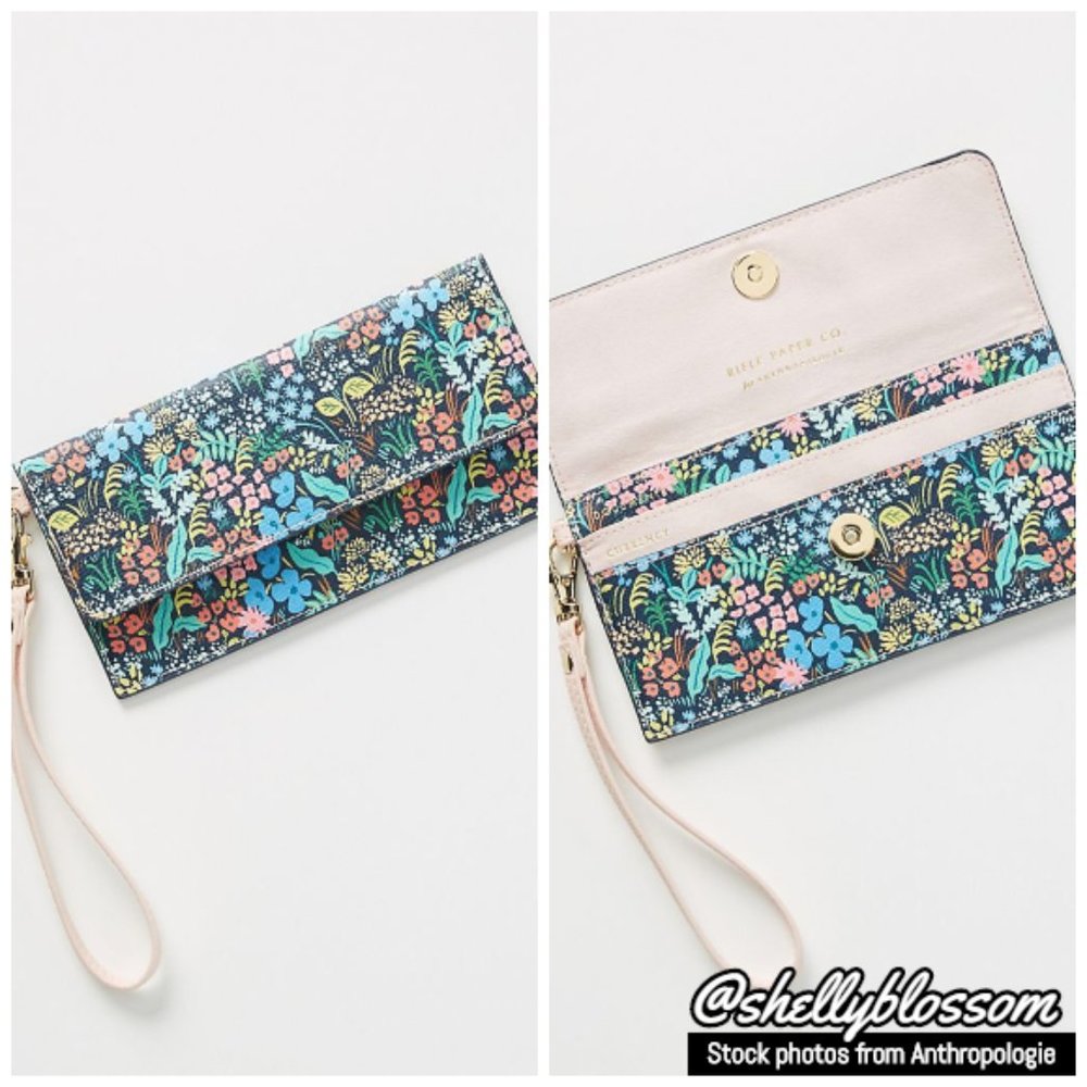 NWT Rifle Paper Co. Meadow Travel Wallet